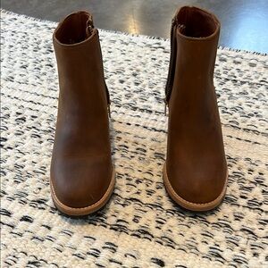 Brown Leather Ankle Boots